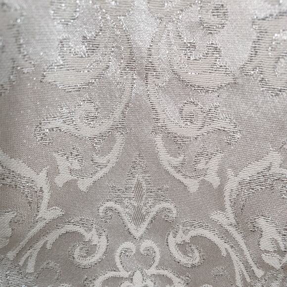 Vintage Prom Dress Maxi Gown 10 Silver White 90s Y2K Corset Fairy Princess Bride - Picture 7 of 11